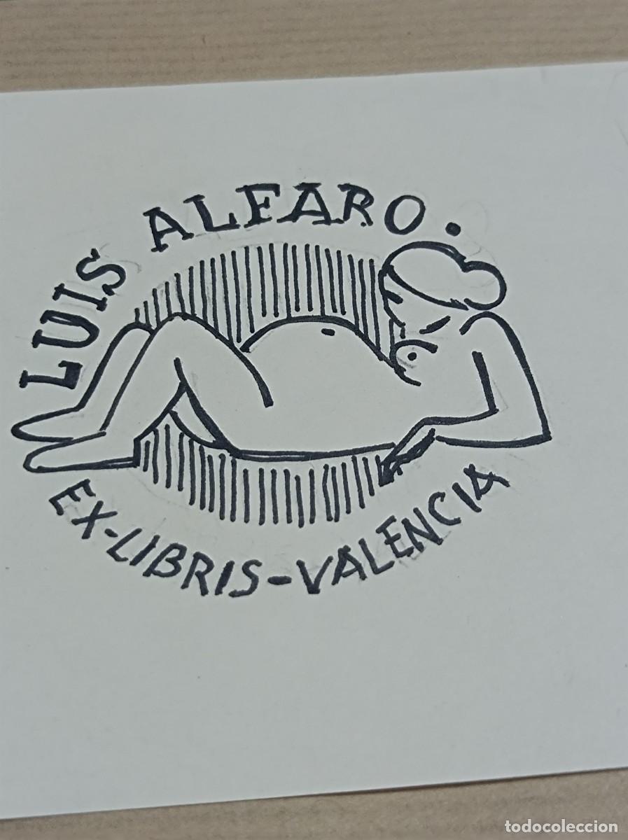 Arte: BOCETO ORIGINAL EXLIBRIS EX LIBRIS - Foto 5