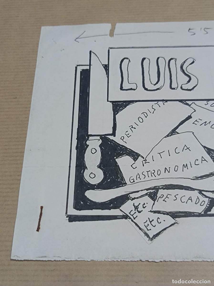 Arte: BOCETO ORIGINAL EXLIBRIS EX LIBRIS - Foto 4