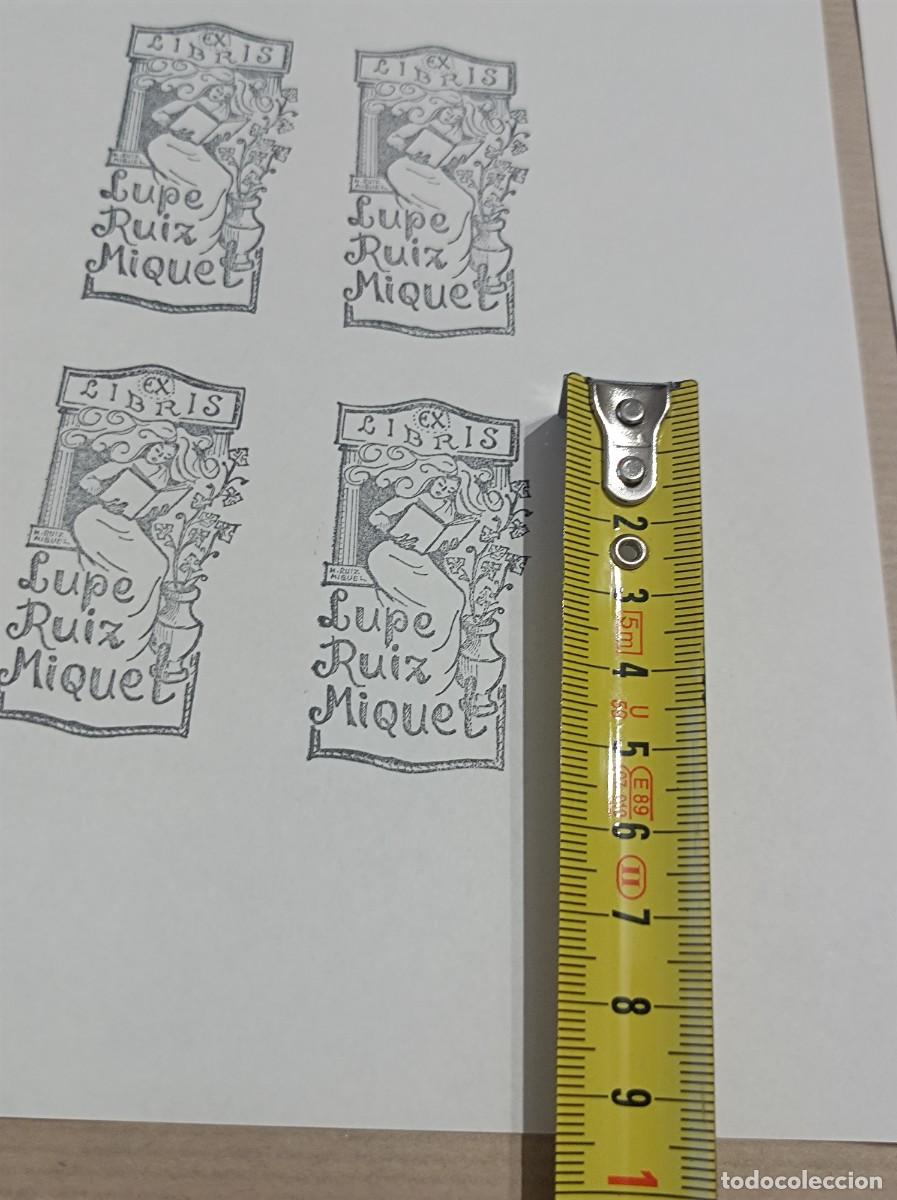Arte: BOCETO ORIGINAL EXLIBRIS EX LIBRIS - Foto 5