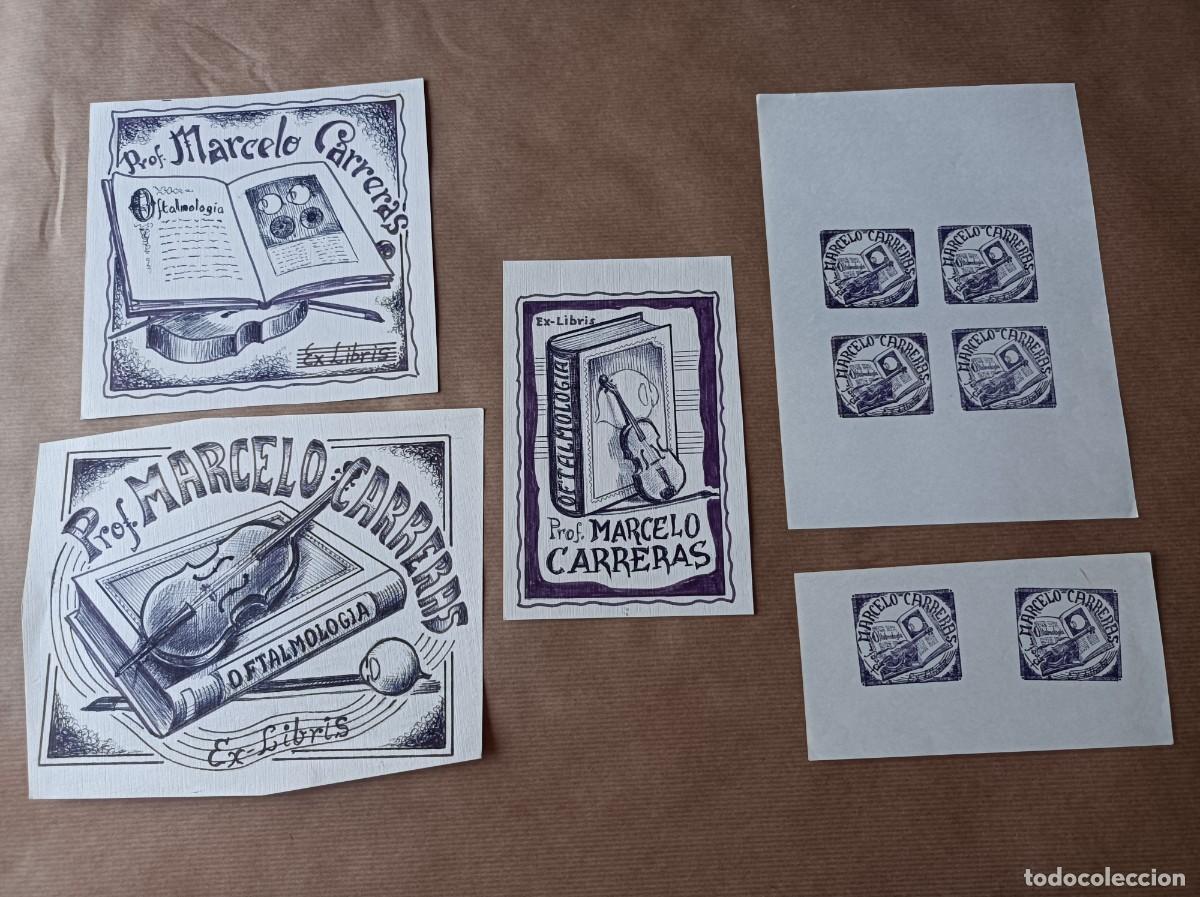 Arte: BOCETO ORIGINAL EXLIBRIS EX LIBRIS - Foto 1