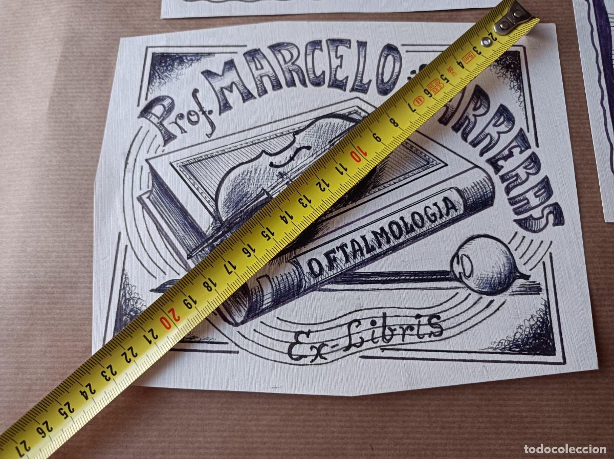 Arte: BOCETO ORIGINAL EXLIBRIS EX LIBRIS - Foto 2