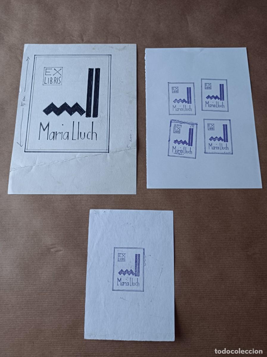 Arte: BOCETO ORIGINAL EXLIBRIS EX LIBRIS - Foto 1
