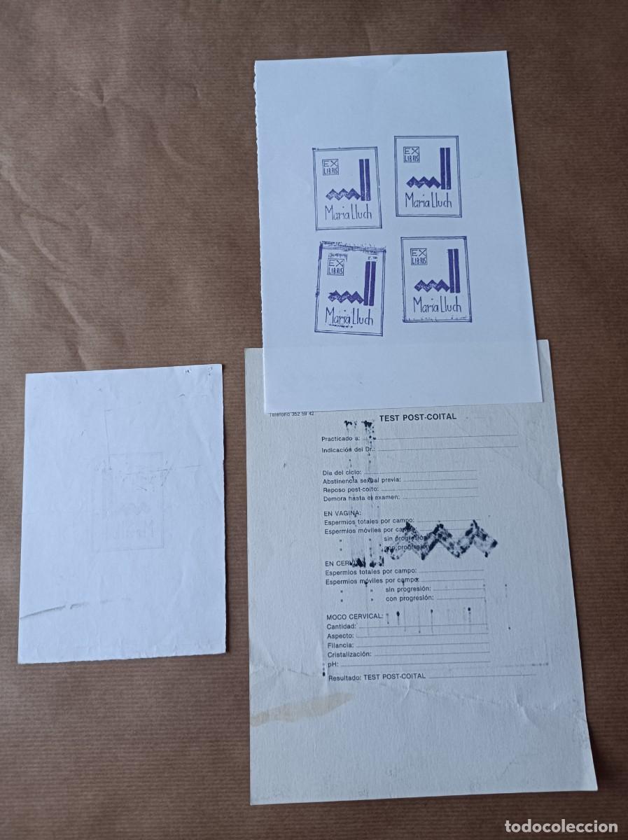 Arte: BOCETO ORIGINAL EXLIBRIS EX LIBRIS - Foto 4