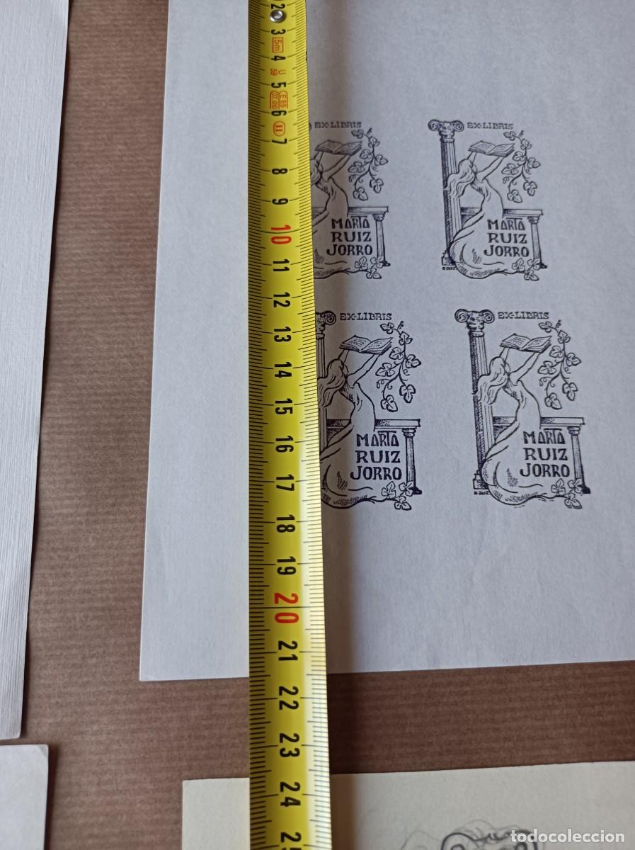 Arte: BOCETO ORIGINAL EXLIBRIS EX LIBRIS - Foto 6