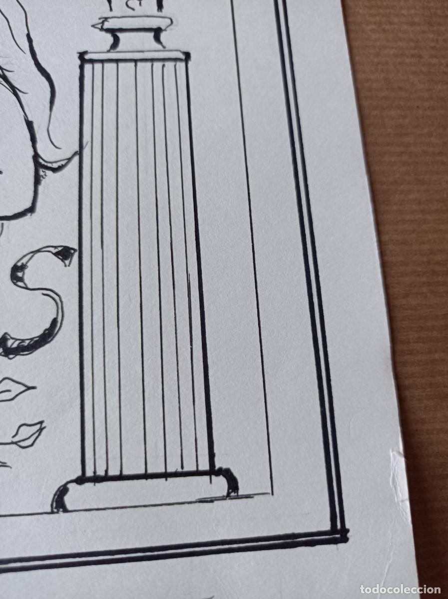 Arte: BOCETO ORIGINAL EXLIBRIS EX LIBRIS - Foto 3