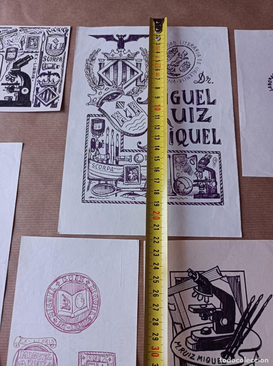 Arte: BOCETO ORIGINAL EXLIBRIS EX LIBRIS - Foto 2