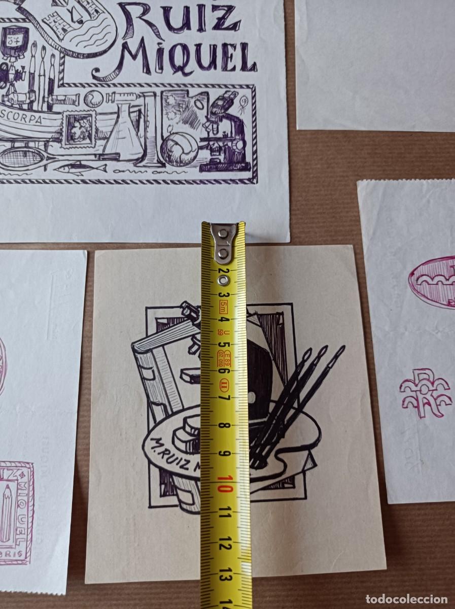 Arte: BOCETO ORIGINAL EXLIBRIS EX LIBRIS - Foto 4
