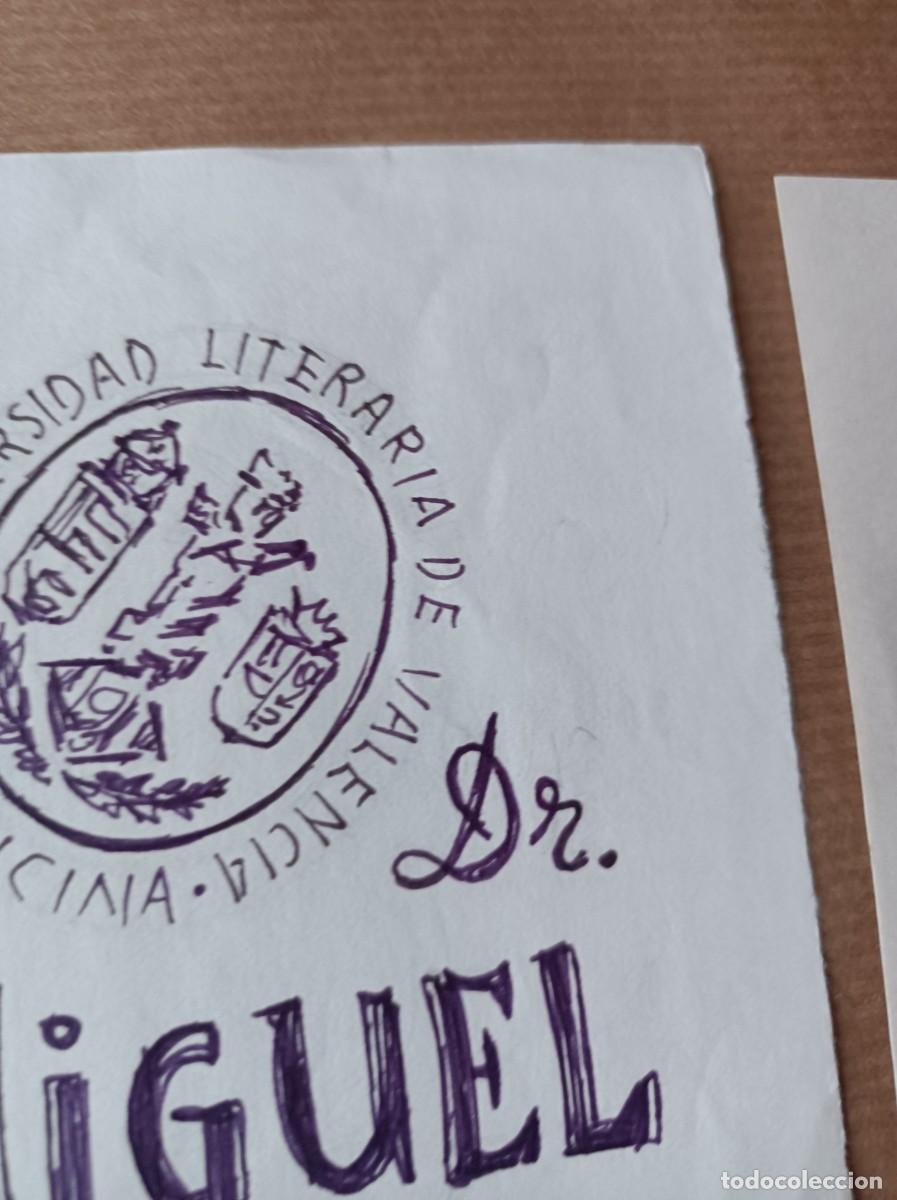 Arte: BOCETO ORIGINAL EXLIBRIS EX LIBRIS - Foto 7