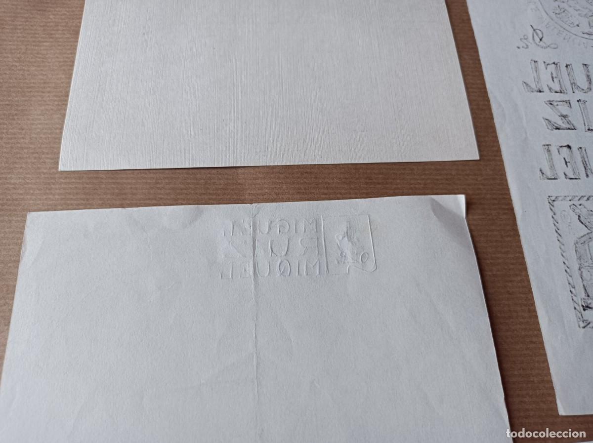 Arte: BOCETO ORIGINAL EXLIBRIS EX LIBRIS - Foto 10