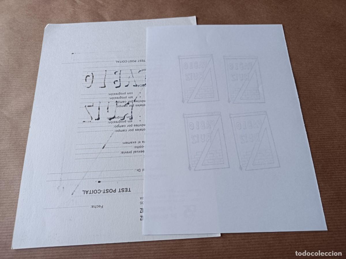 Arte: BOCETO ORIGINAL EXLIBRIS EX LIBRIS - Foto 5