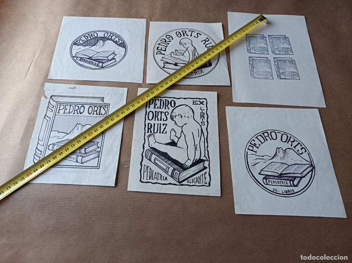 Arte: BOCETO ORIGINAL EXLIBRIS EX LIBRIS - Foto 1