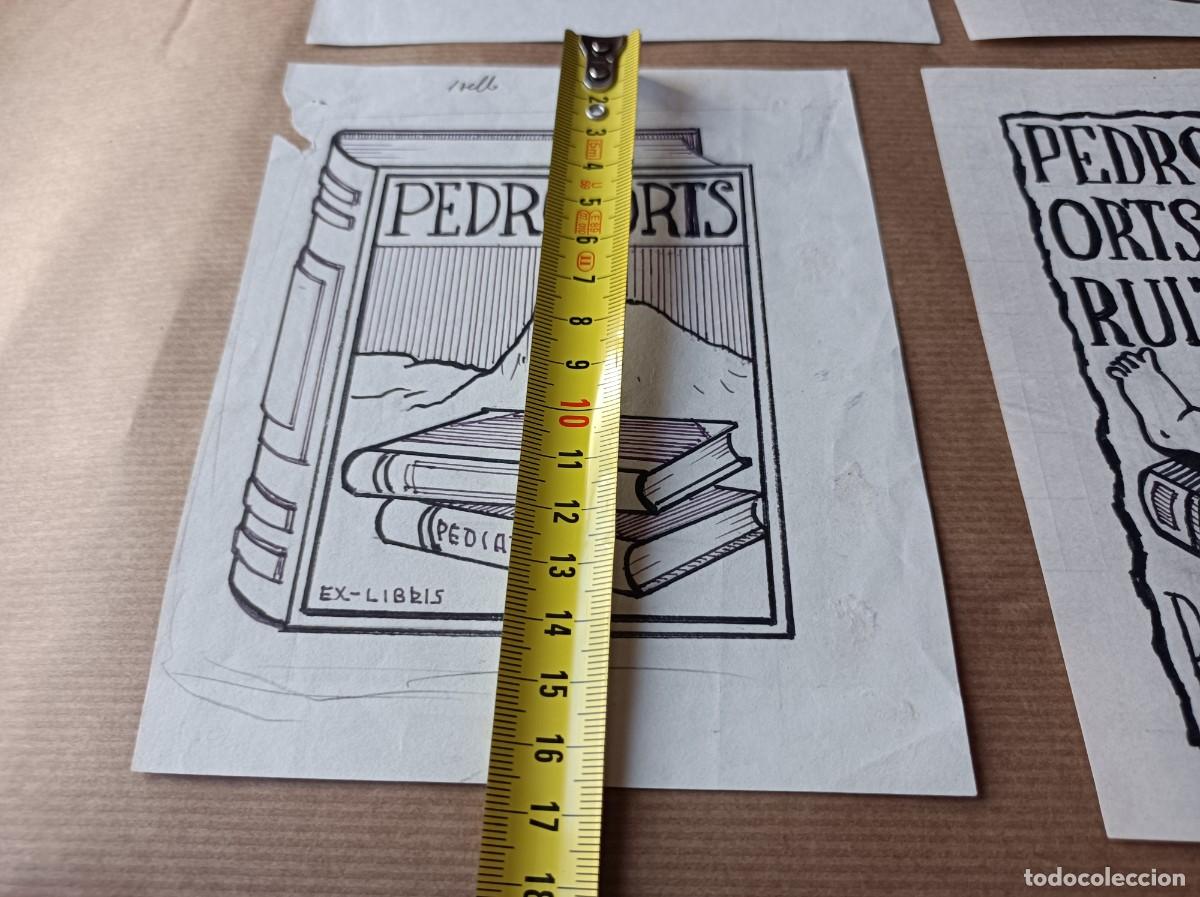 Arte: BOCETO ORIGINAL EXLIBRIS EX LIBRIS - Foto 2