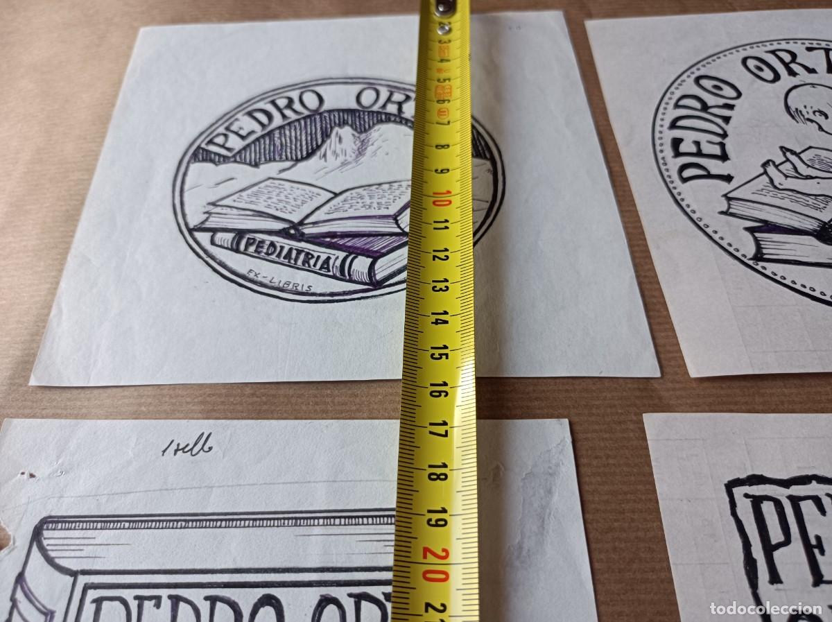 Arte: BOCETO ORIGINAL EXLIBRIS EX LIBRIS - Foto 3