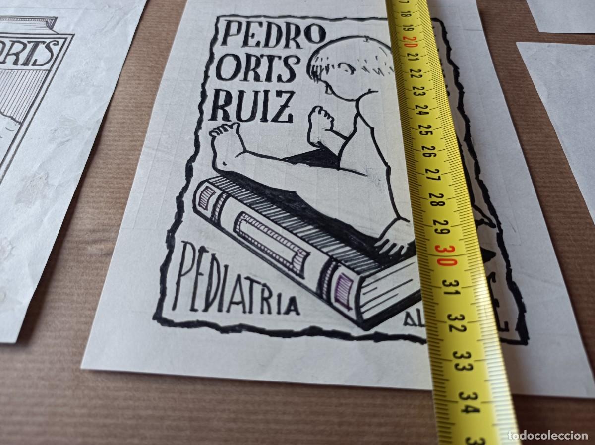 Arte: BOCETO ORIGINAL EXLIBRIS EX LIBRIS - Foto 5