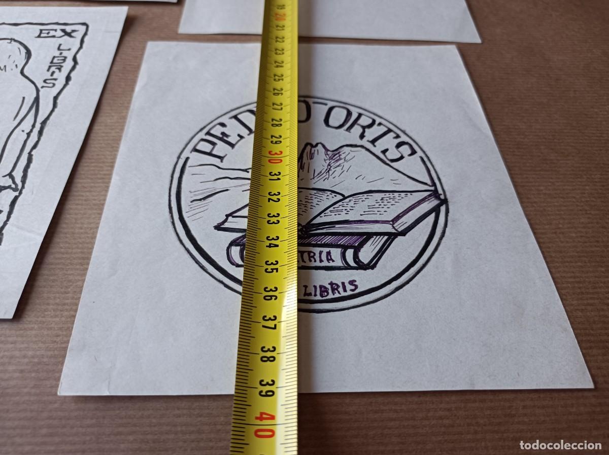 Arte: BOCETO ORIGINAL EXLIBRIS EX LIBRIS - Foto 6