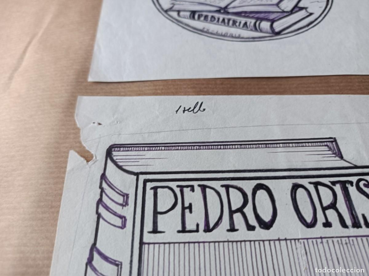 Arte: BOCETO ORIGINAL EXLIBRIS EX LIBRIS - Foto 7