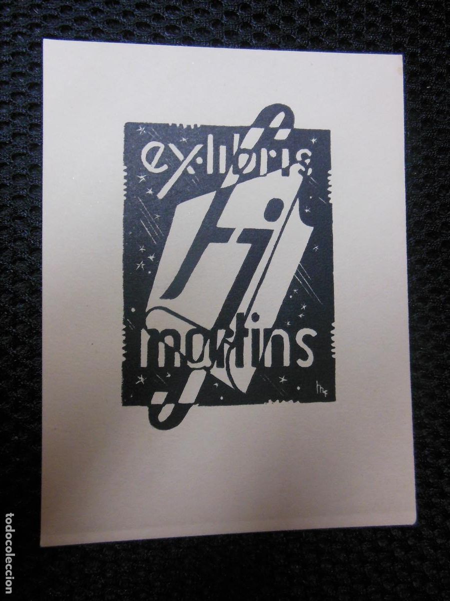 Arte: EX LIBRIS DE MARIA FIGUEROLA - EXLIBRIS - Foto 1
