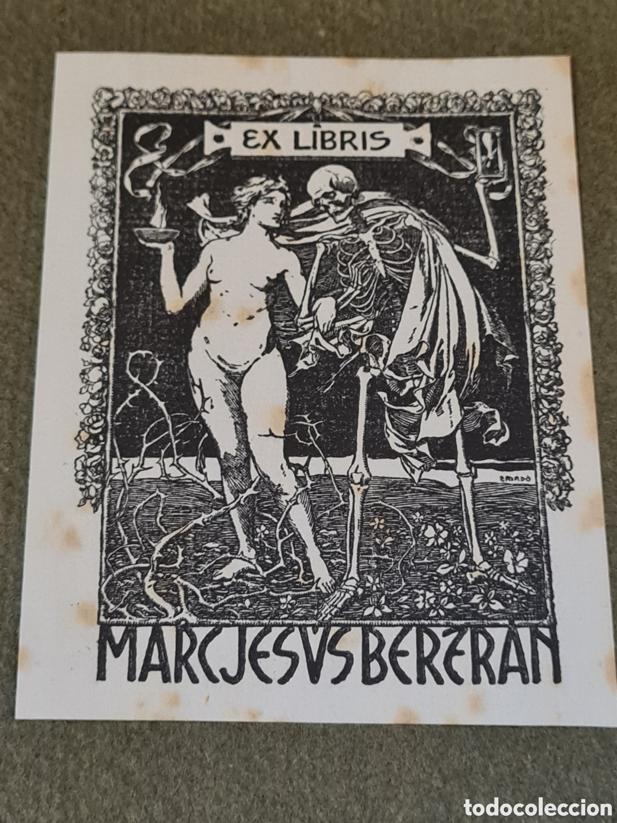 Arte: Exlibris Josep Triad&oacute; desnudo - Foto 1