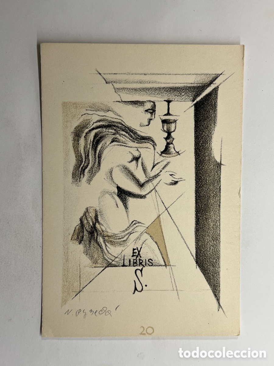 Arte: EXLIBRIS. Ex libris S, litograf&iacute;co.. Polonia N. PG. RECHE.. ? - Foto 1