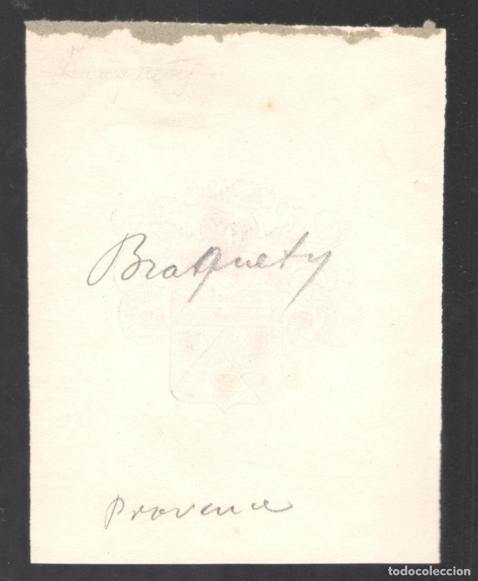 Arte: EX-LIBRIS HER&Aacute;LDICO AUGUSTIN BRAQUETY, Provence - Foto 2