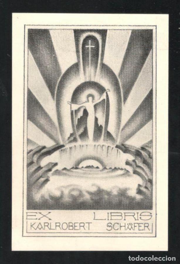 Arte: EX-LIBRIS KARL ROBERT SCHAFER. Al dorso: R. Hartmann, Basel 1945 - Foto 1