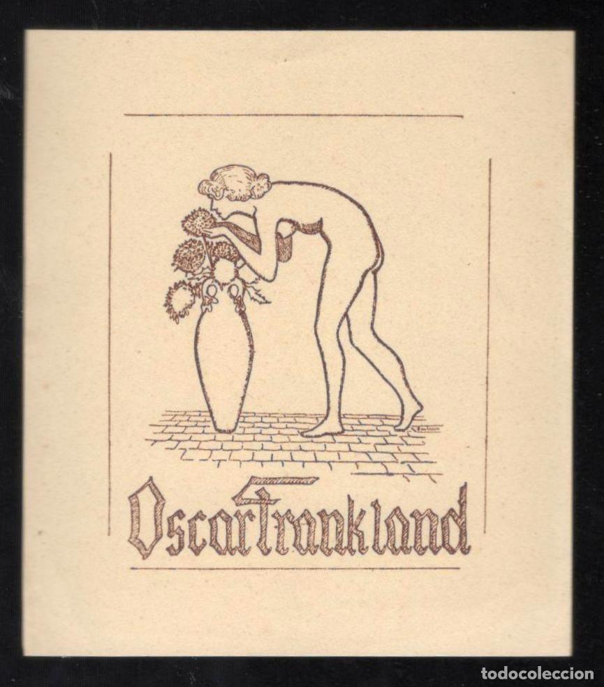 Arte: EX-LIBRIS OSCAR FRANKLAND, 1945 - Foto 1
