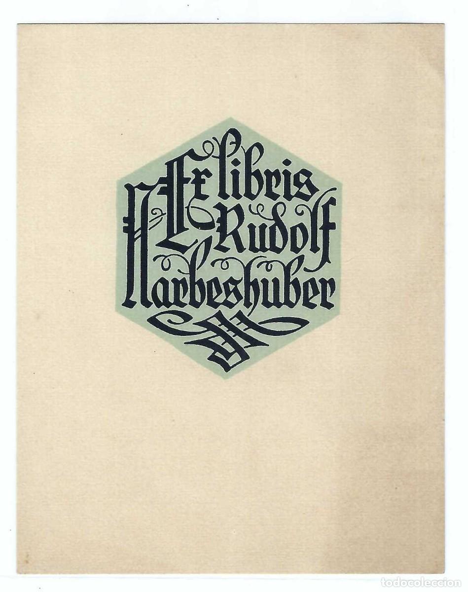 Arte: EX- LIBRIS.- RUDOLF NARBESHUBER. ARTE. LIBROS. A&Ntilde;OS 20 - Foto 1