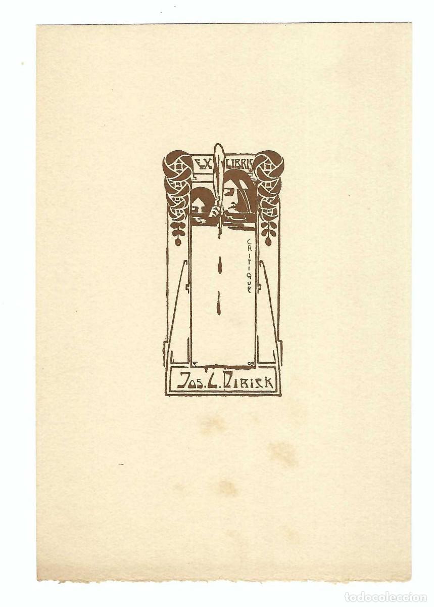 Arte: EX- LIBRIS.- JOS L. DIRICK. CRITIQUE. ARTE. LIBROS - Foto 1