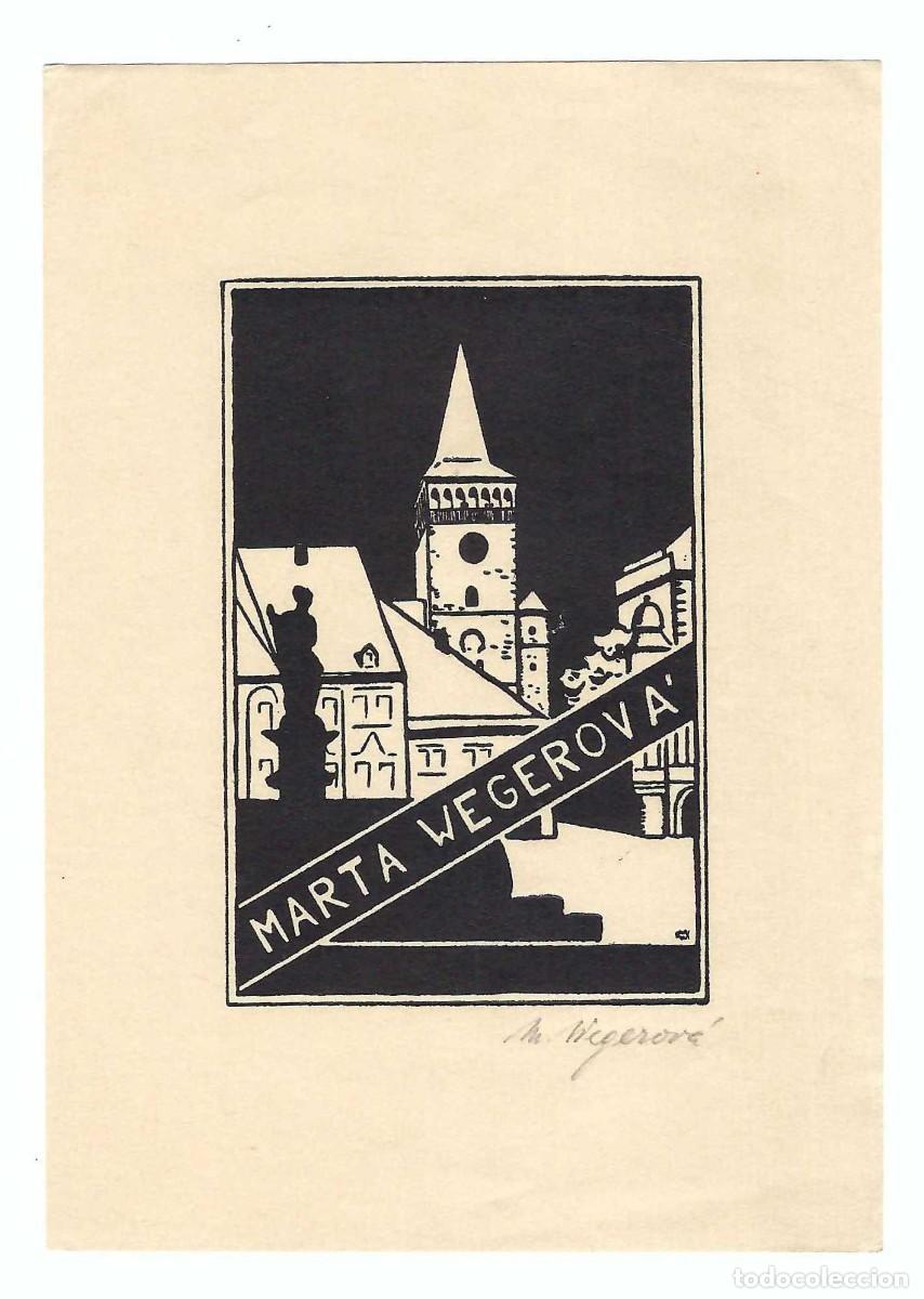 Arte: EX- LIBRIS.- MARTA WEGEROVA. ARTE. IGLESIA. LIBROS - Foto 1