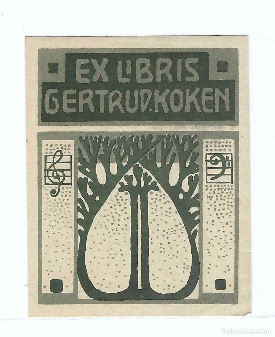 Arte: EX- LIBRIS.- GERTRUD KOKEN. ARTE. LIBROS - Foto 1