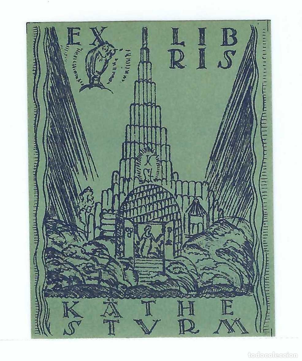 Arte: EX- LIBRIS.- KATHE STURM. IGLESIA. ARTE. LIBROS - Foto 1