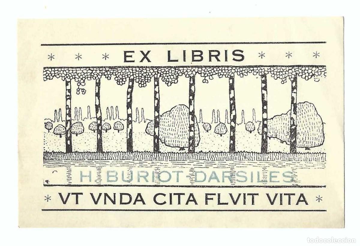 Arte: EX- LIBRIS.- H. BURIOT DARSILES. ARTE. LIBROS - Foto 1