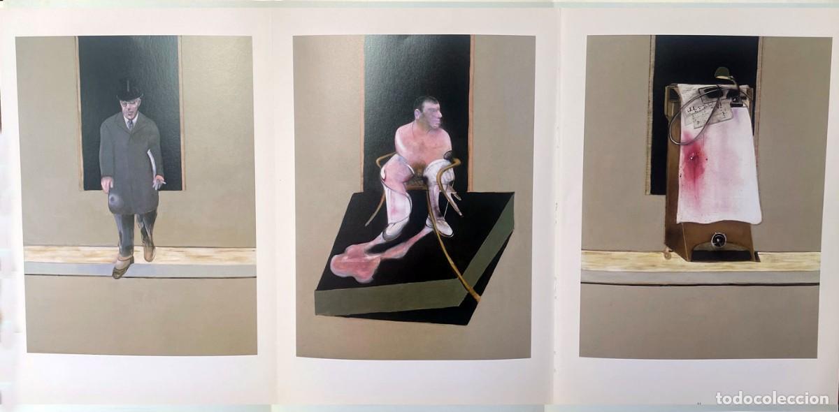 Arte: FRANCIS BACON. Reproducci&oacute;n offset de triptico original. 32 x 66 cm - Foto 1