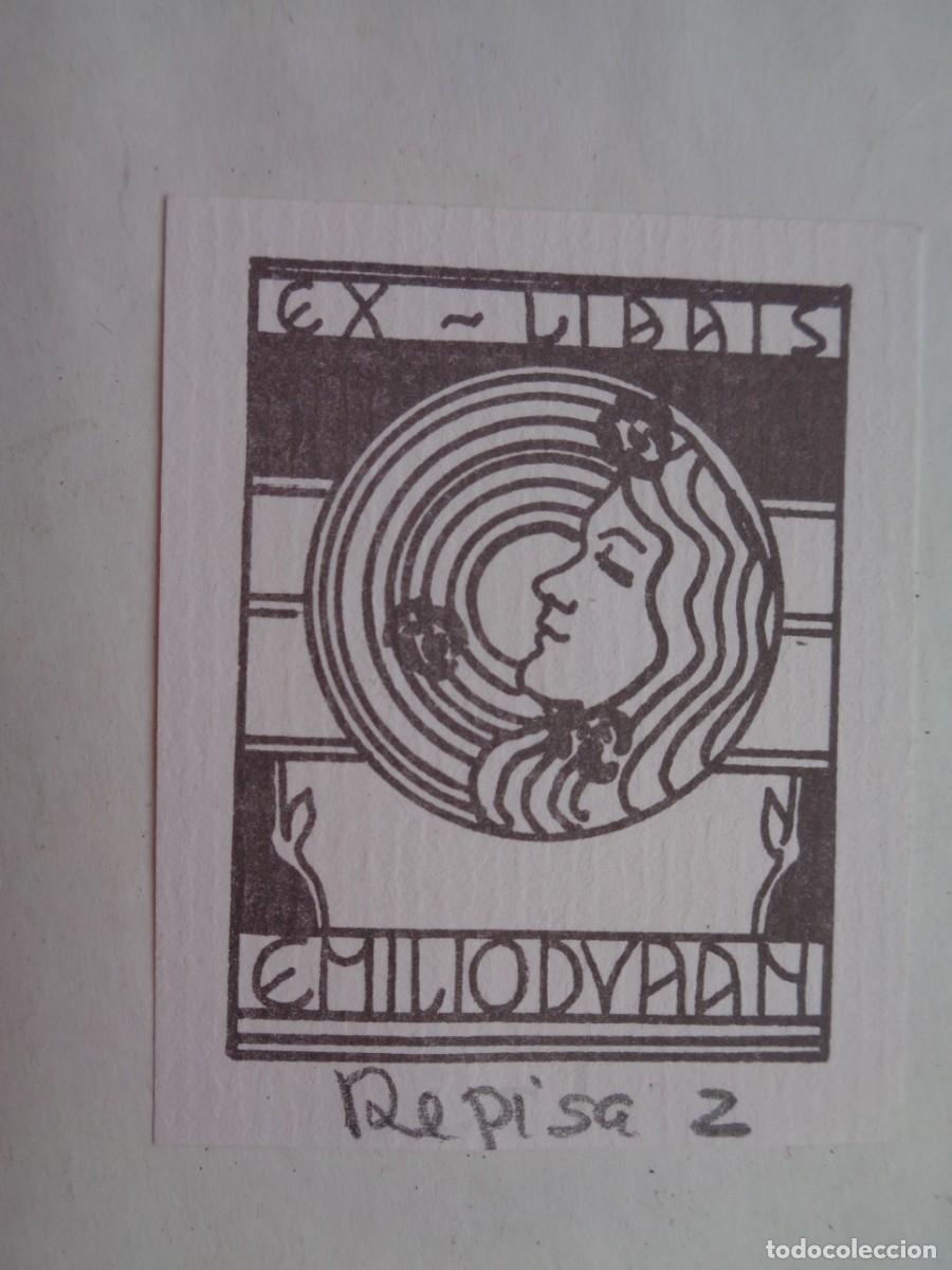 Arte: EX LIBRIS . PAPELITO ORIGINAL - Foto 1