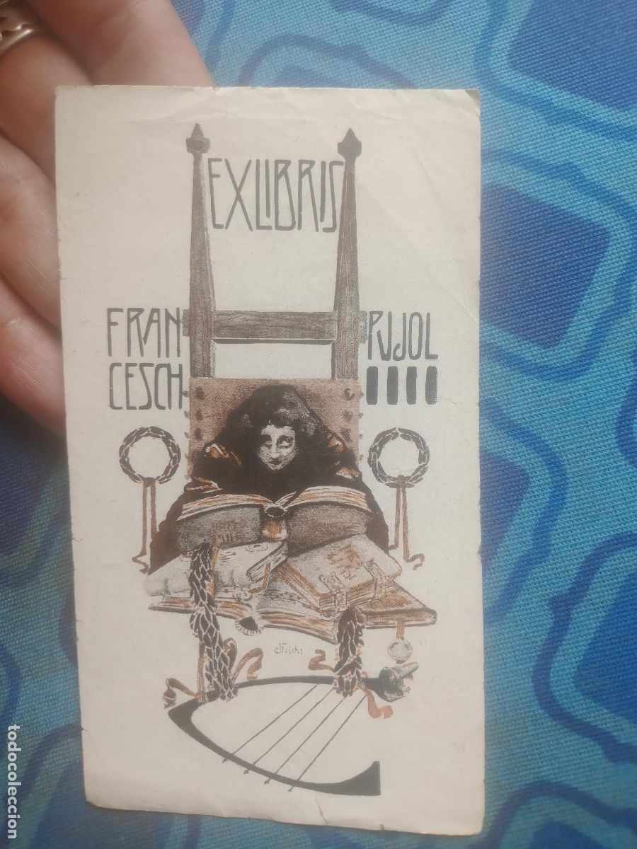 Arte: Ex-libris EXLIBRIS antiguo. FRANCESCH PUJOL - Foto 1