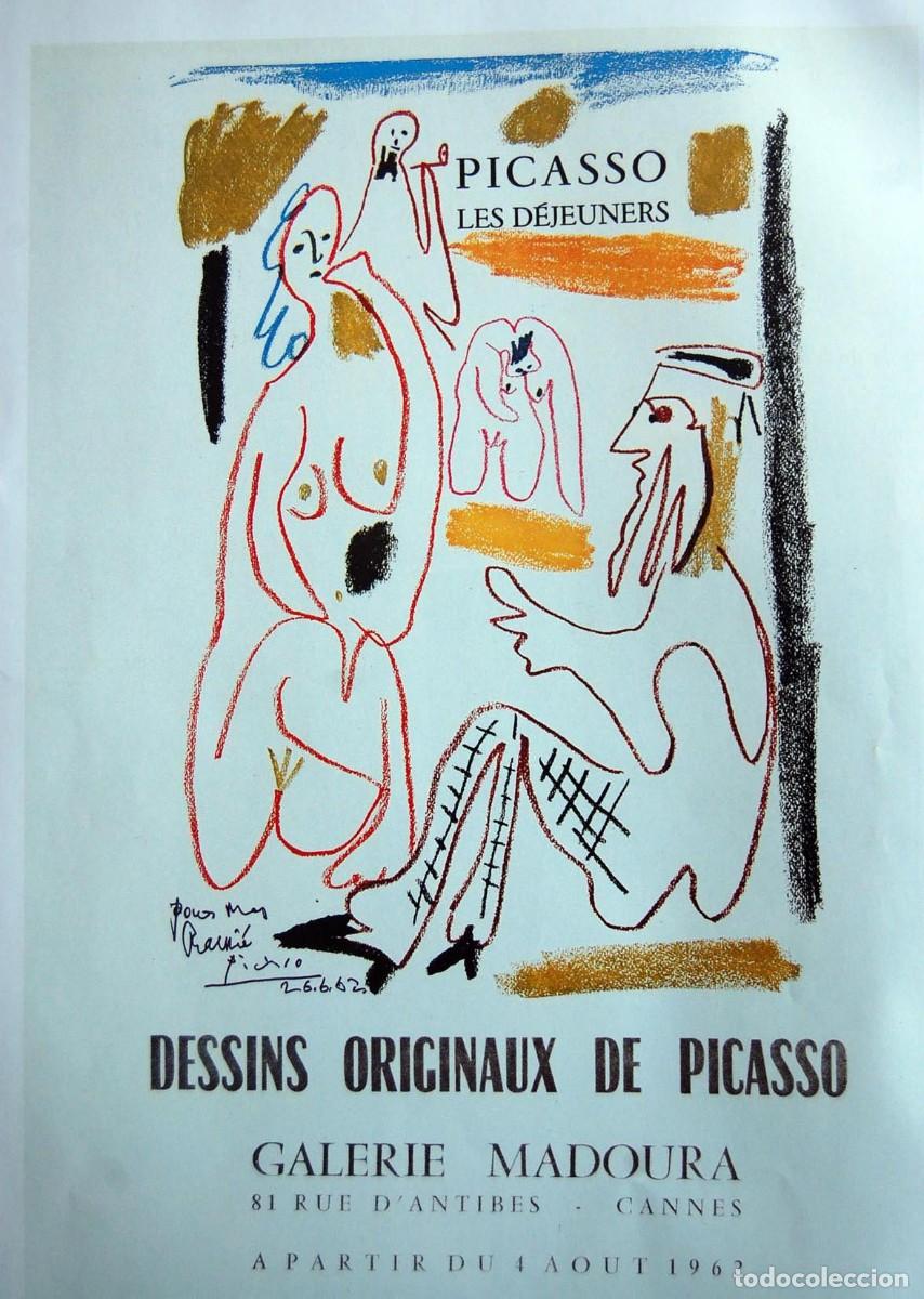 Arte: PABLO PICASSO - Posters 1957. 36 x 26 cm - Foto 1