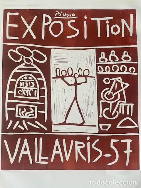 Arte: PABLO PICASSO - Posters 1957. 36 x 26 cm - Foto 1