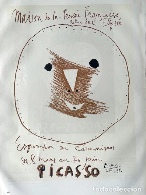 Arte: PABLO PICASSO - Posters 1957. 36 x 26 cm - Foto 1