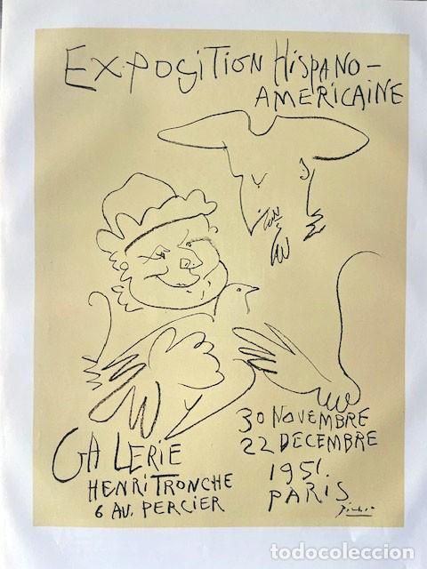 Arte: PABLO PICASSO - Posters 1957. 36 x 26 cm - Foto 1