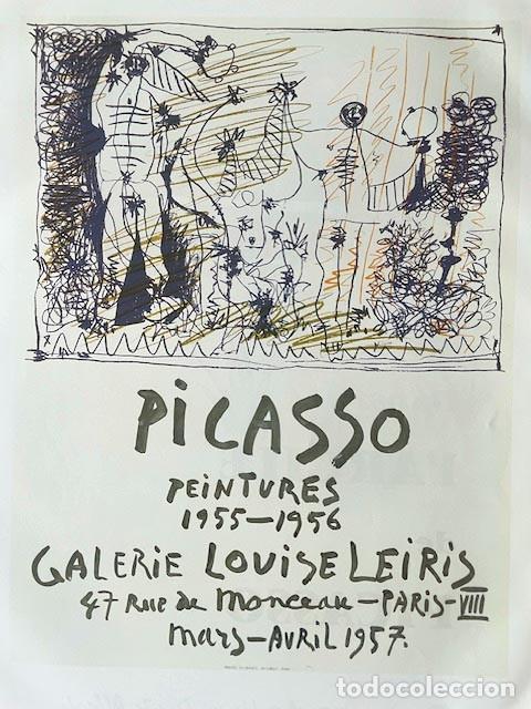Arte: PABLO PICASSO - Posters 1957. 36 x 26 cm - Foto 1