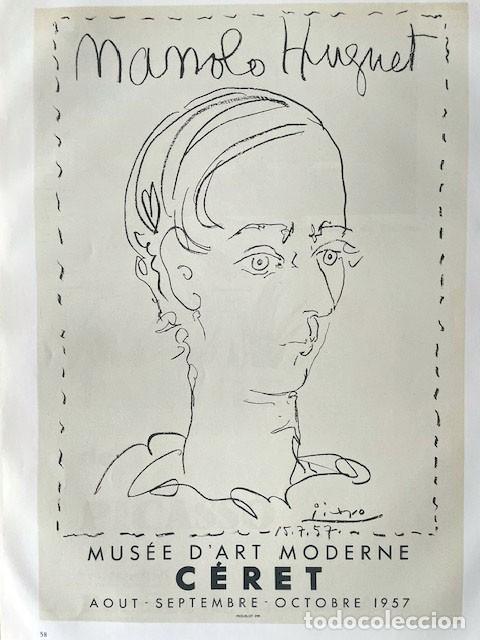 Arte: PABLO PICASSO - Posters 1957. 36 x 26 cm - Foto 1