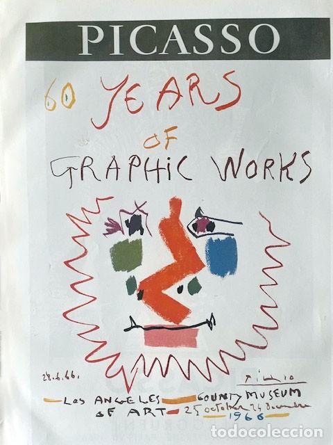 Arte: PABLO PICASSO - Posters 1957. 36 x 26 cm - Foto 1