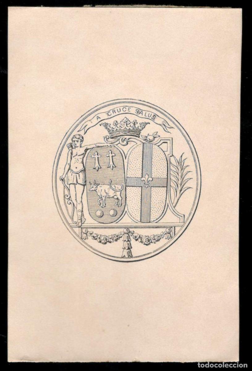 Arte: EX-LIBRIS HERALDICO. A cruce salus. - Foto 1