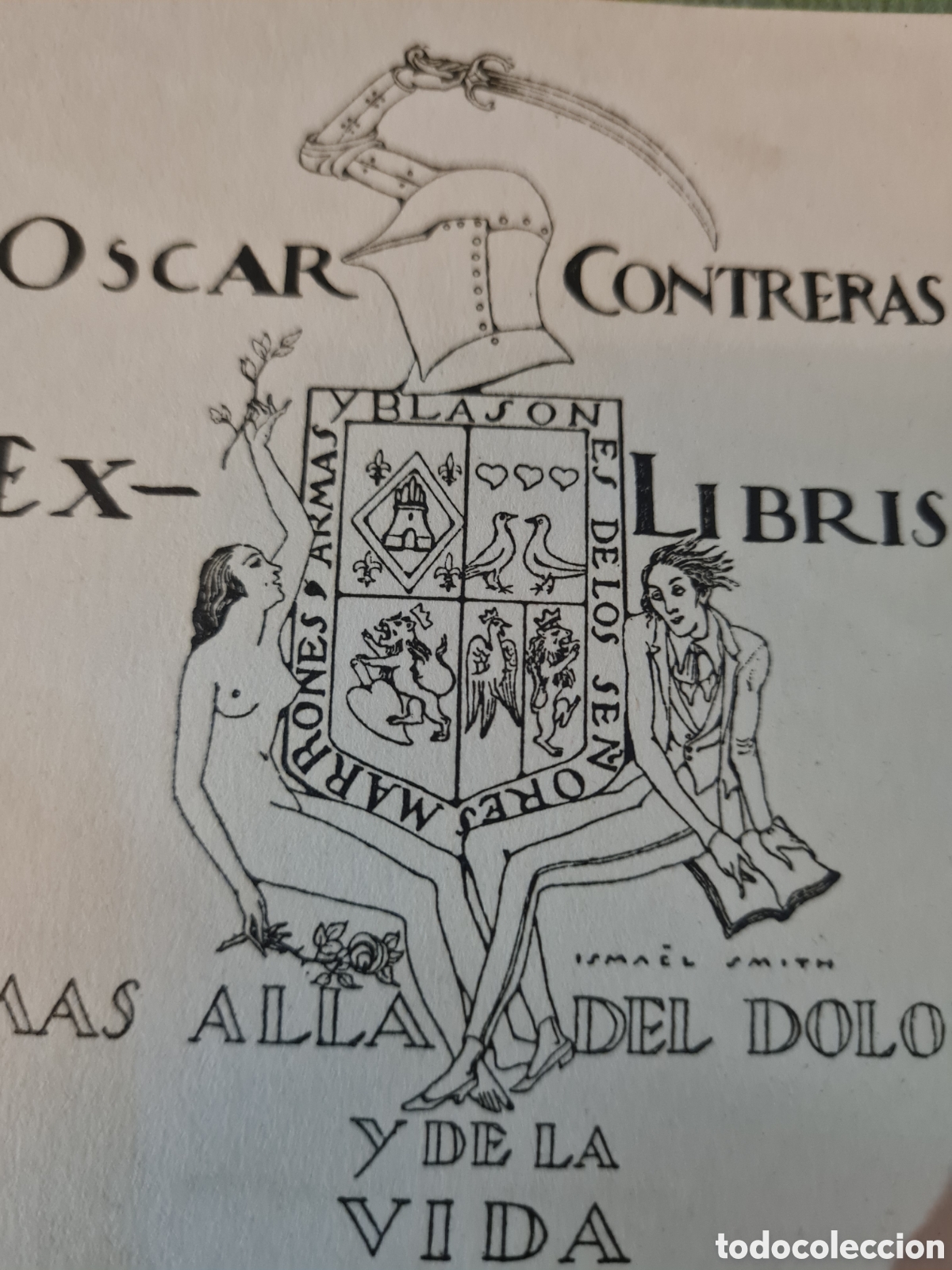 Arte: Antiguo ex-libris Ismael Smith - Foto 2