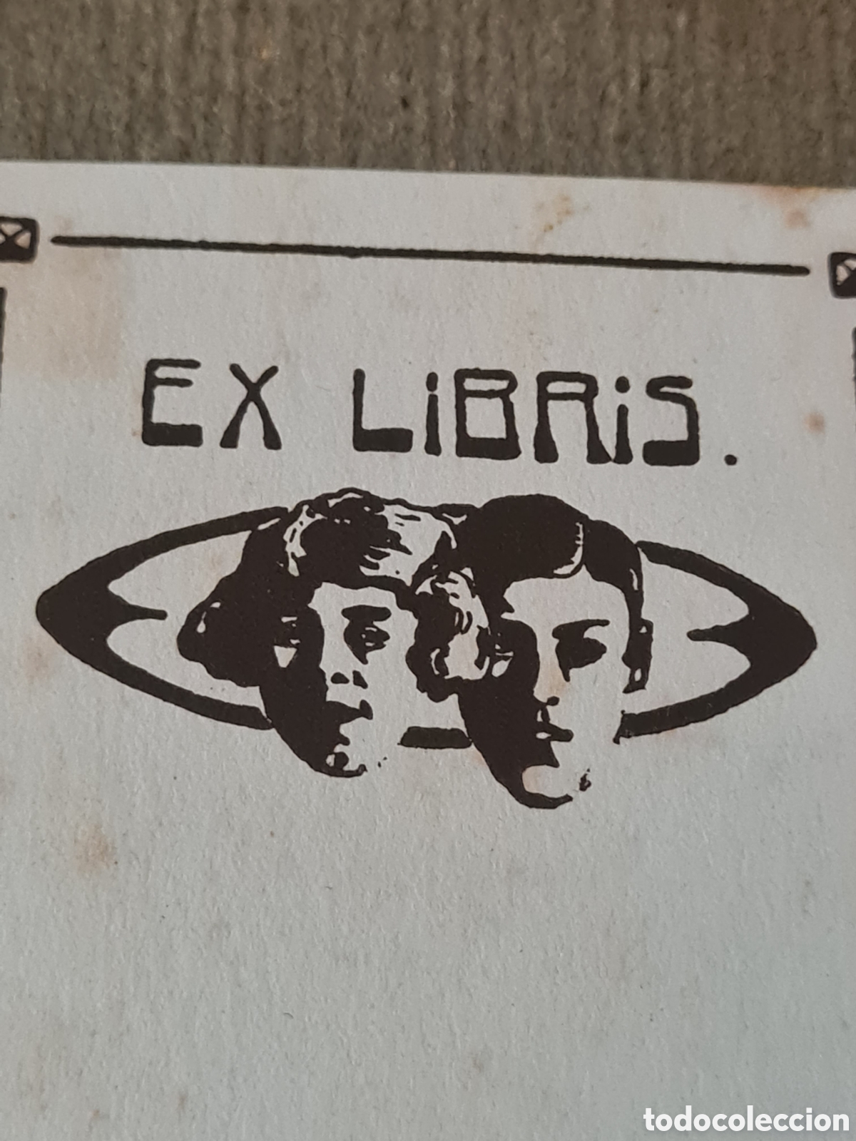 Arte: Antiguo Ex-libris de Alexandre de Riquer - Foto 2