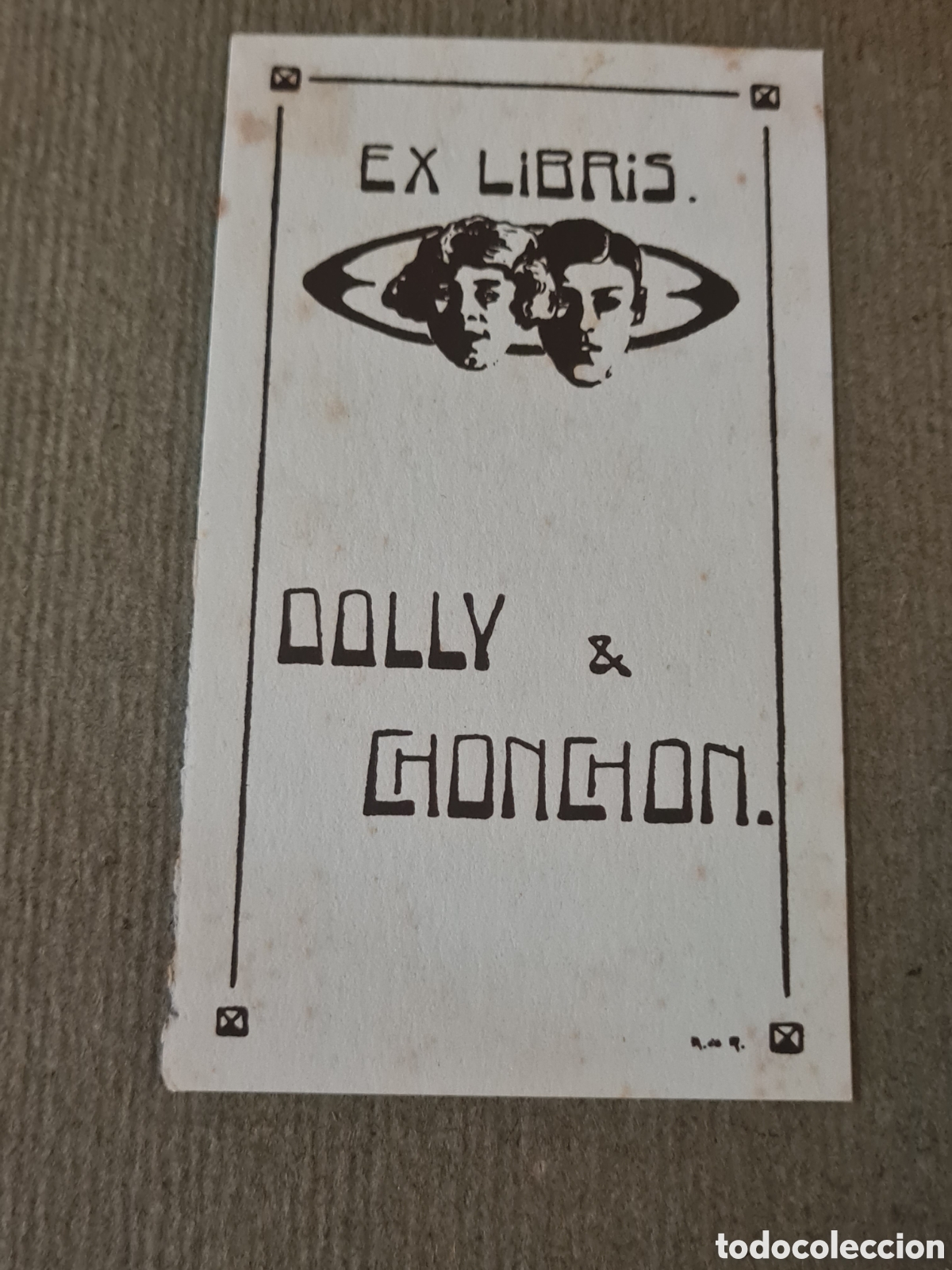 Arte: Antiguo Ex-libris de Alexandre de Riquer - Foto 1