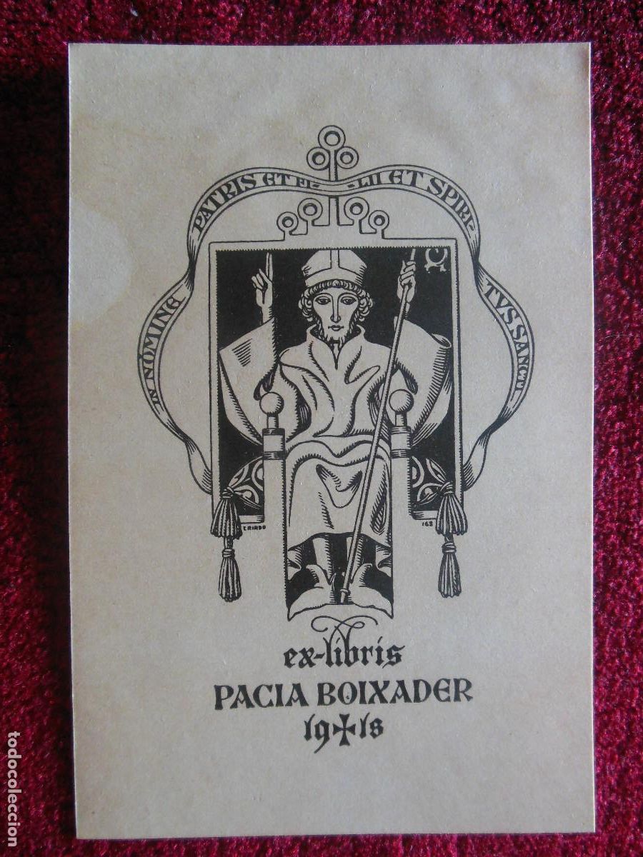 Arte: EXLIBRIS DE TRIAD&Oacute; PARA PACIA BOIXADER - OPUS 168 EX LIBIRS - Foto 1