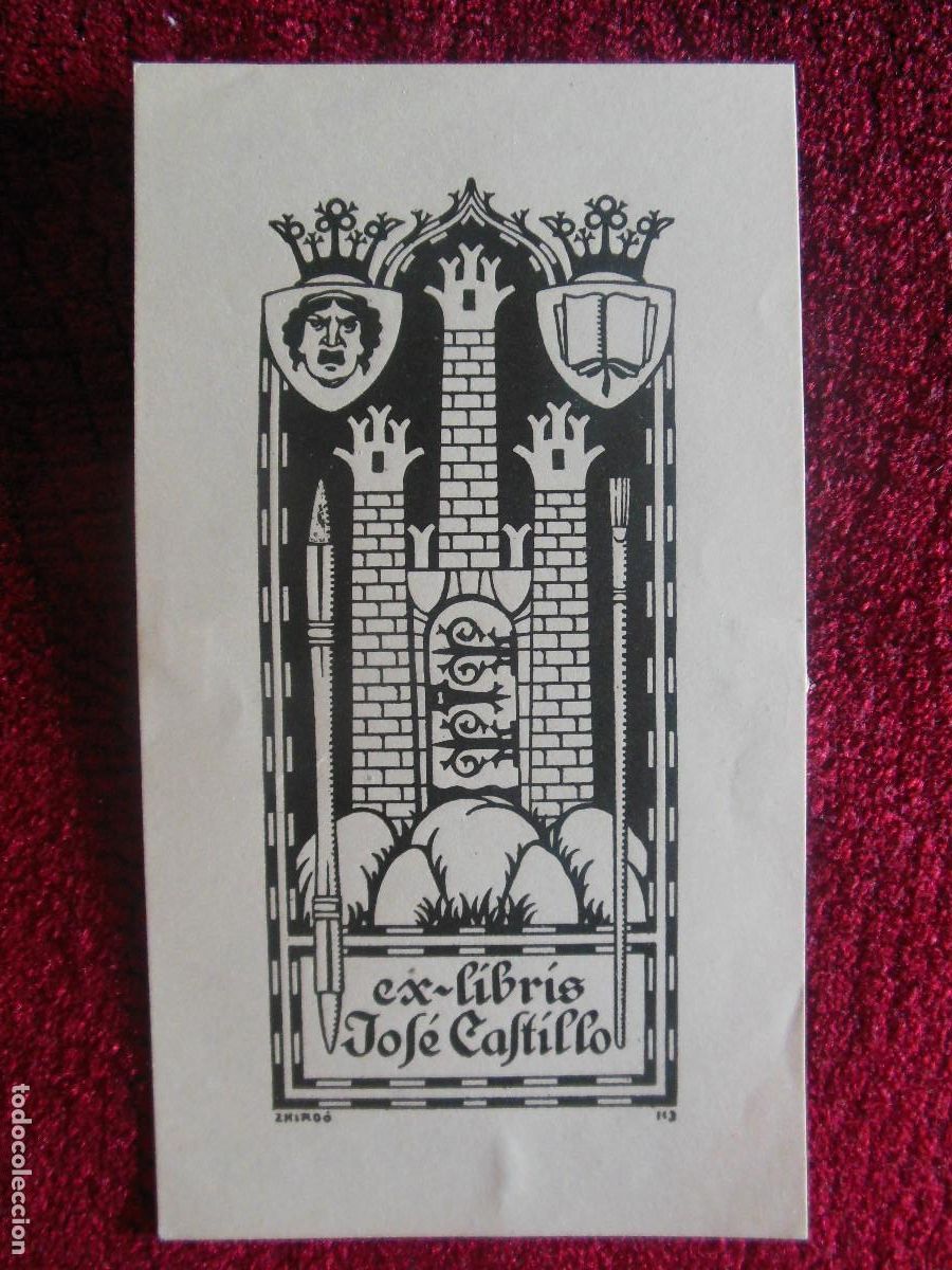 Arte: EXLIBRIS DE TRIAD&Oacute; PARA JOSE CASTILLO - OPUS 113 EX LIBIRS - Foto 1