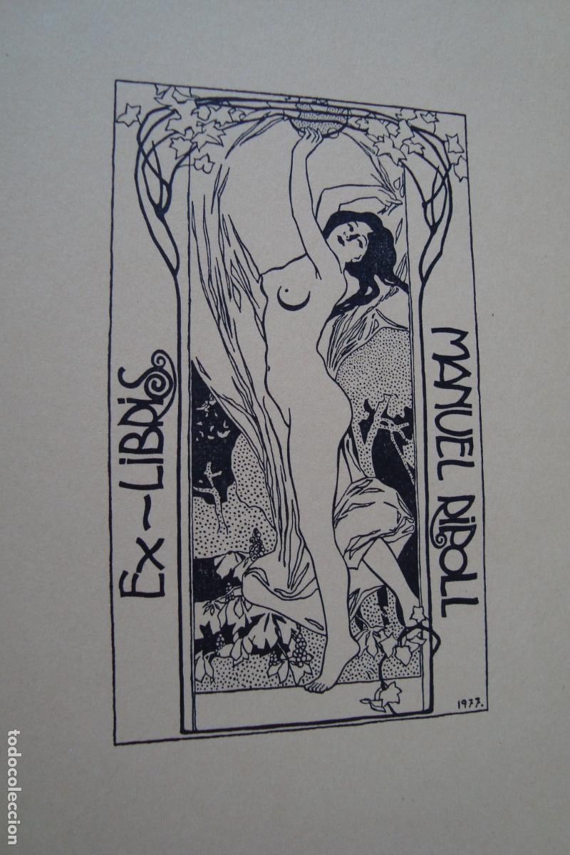 Arte: ANTIGUO EXLIBRIS? EX LIBRIS. MANUEL RIPOLL 1977SE - Foto 2