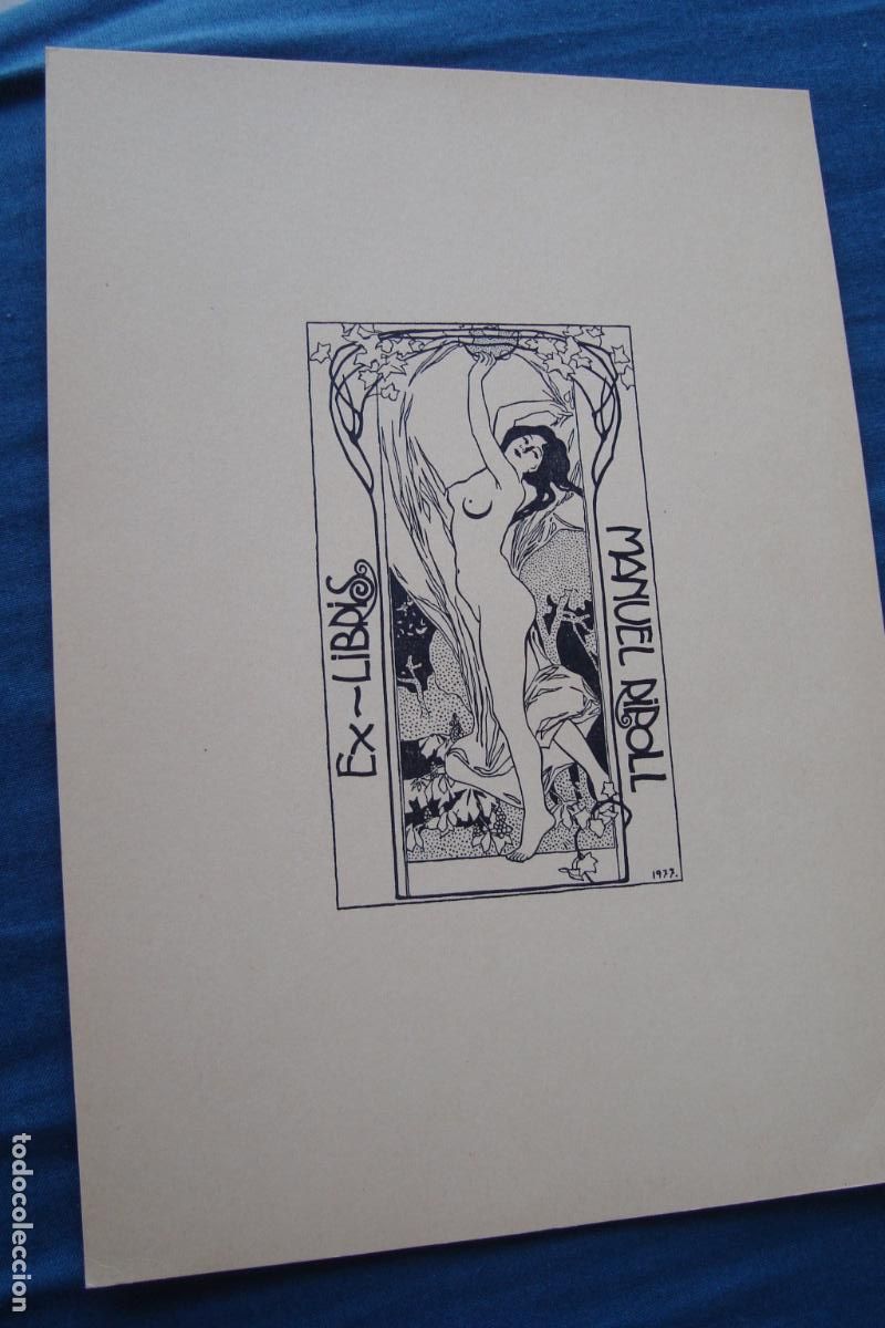 Arte: ANTIGUO EXLIBRIS? EX LIBRIS. MANUEL RIPOLL 1977SE - Foto 1
